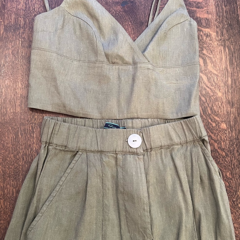 Shoreline Olive Two-Piece Ensemble